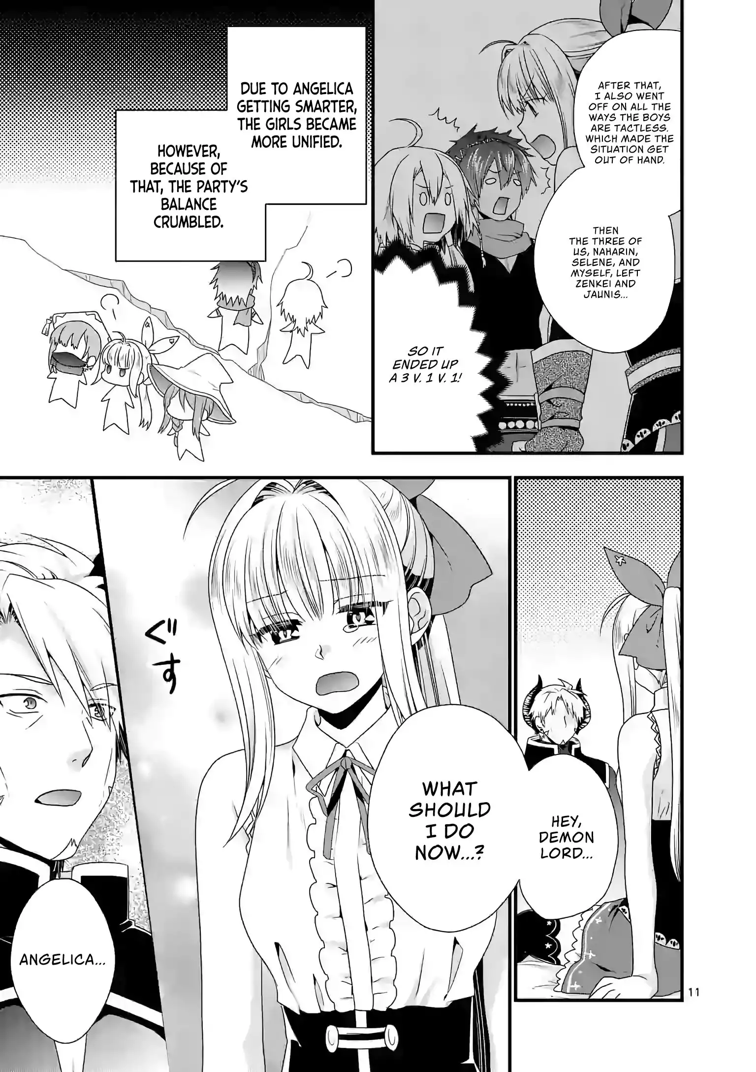 Maou Desu. Onna Yuusha no Hahaoya to Saikon Shita no de, Onna Yuusha ga Giri no Musume ni Narimashita. Chapter 21 12